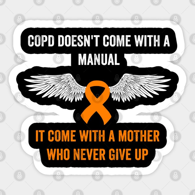 Chronic obstructive pulmonary disease - COPD awareness warrior Sticker by Merchpasha1